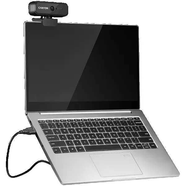 CANYON C2N 1080P full HD 2.0Mega fixed focus webcam with USB2.0 connector, 360 degree rotary view scope, built in MIC, Resolution 1920*1080