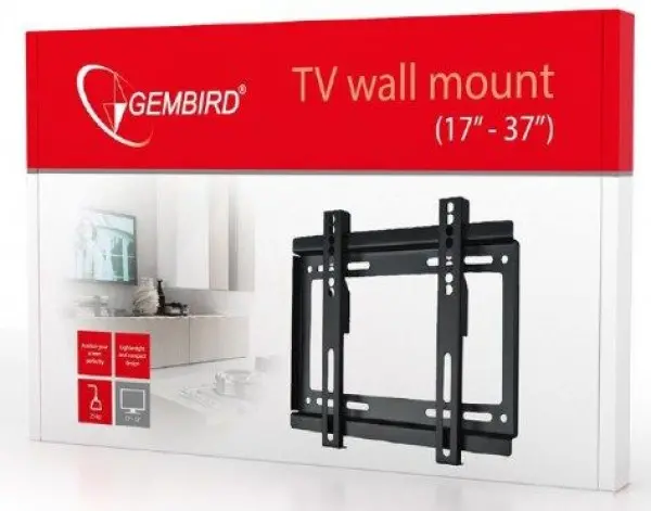 WM-37F-01 Gembird TV nosac fiksni 17-37\'' VESA max.20x20cm, max 25kg, drzac