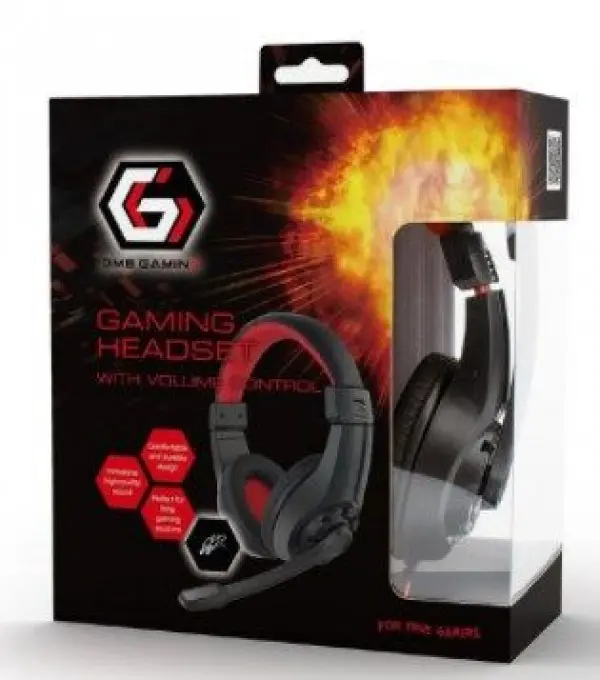 GHS-01 Gembird Stereo gejmerske slusalice sa mikrofonom+volume kontrolom 2x3.5mm