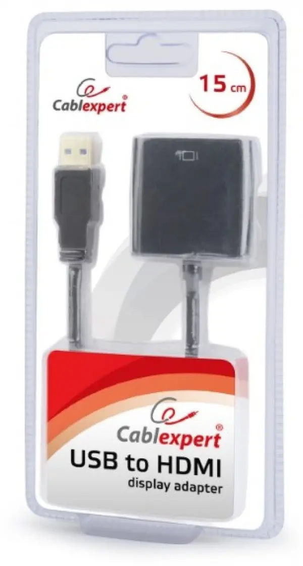 A-USB3-HDMI-02 Gembird USB 3.0 to HDMI display adapter, black