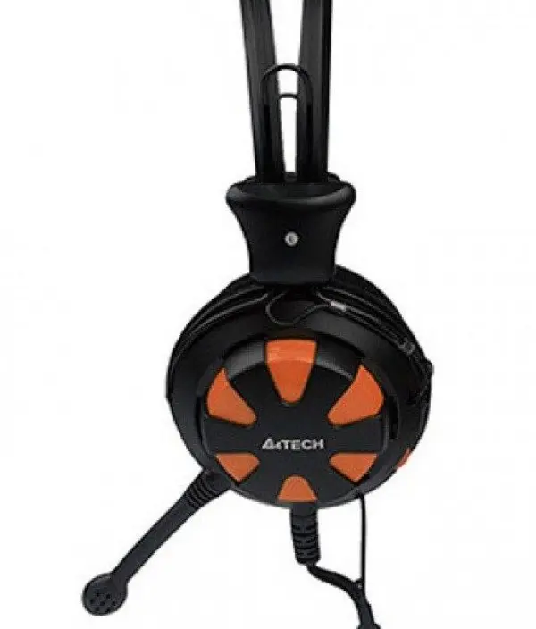 A4-HS-28-3 A4Tech Gejmerske slusalice sa mikrofonom, 40mm/32ohm, black/orange, 2x3.5mm