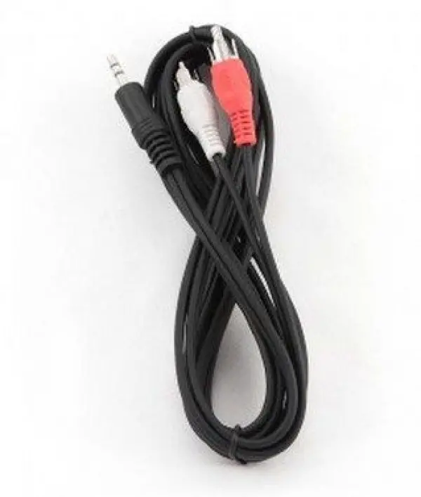 cca-458-5M gembird 3.5mm stereo plug to 2 phono plugs audi kabal 5m