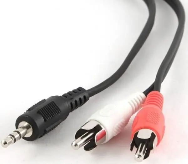 cca-458-5M gembird 3.5mm stereo plug to 2 phono plugs audi kabal 5m