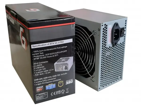 GMB-560-12 sa kutijom ** Gembird napajanje 560W 12cm FAN, 20+4pin, 2xSATA 2xIDE 4-p. (1229)