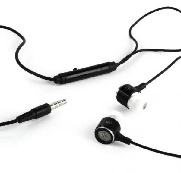 MHS-EP-001 * Gembird Metal MP3 slusalice sa mikrofonom black (1x3,5mm) FO