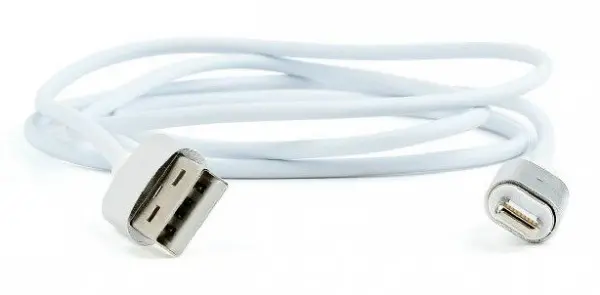 CC-USB2-AMLMM-1M Gembird Magnetic USB 8-pin male cable, silver, 1 m