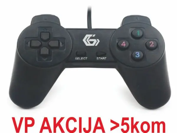 JPD-UB-01 ** Gembird USB 2.0 digital gamepad black (alt. JPD-Digitalpad 207) fo