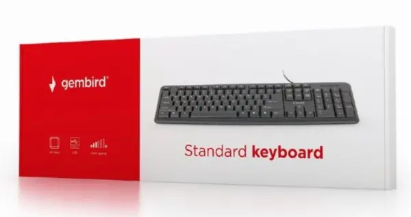 KB-U-103 ** Gembird Standardna tastatura US layout black USB (403)