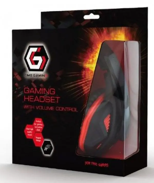 GHS-03 Gembird Stereo gejmerske slusalice sa mikrofonom+volume kontrolom matte black, 2x3.5mm