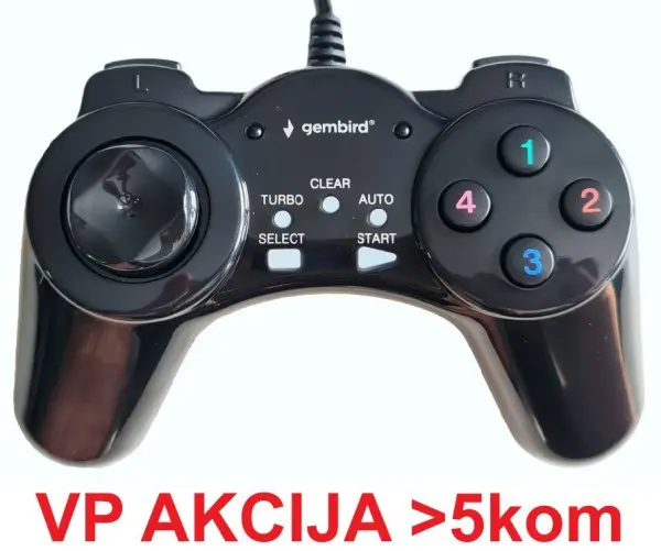 JPD-DIGITALPAD ** Gembird USB 2.0 digital gamepad black  (Alt;JPD-UB-01, 207)