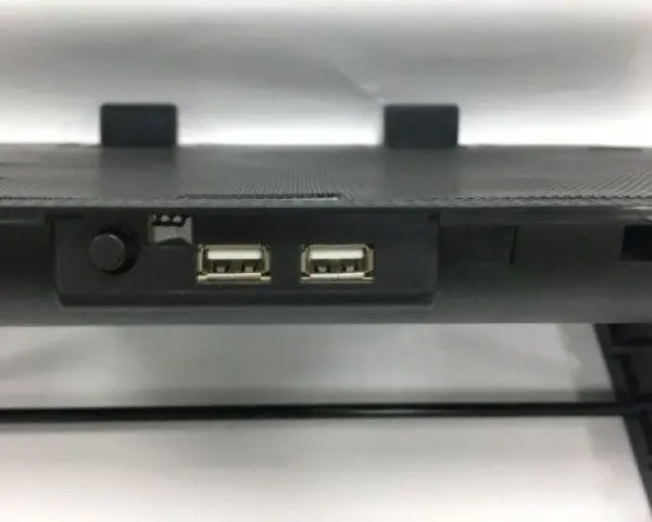 N2000FS** Gembird hladnjak za laptop 15-17\'' 140mm Fan-CONTROL, 2xUSB, 370x265mm, Ergo Stand(631)