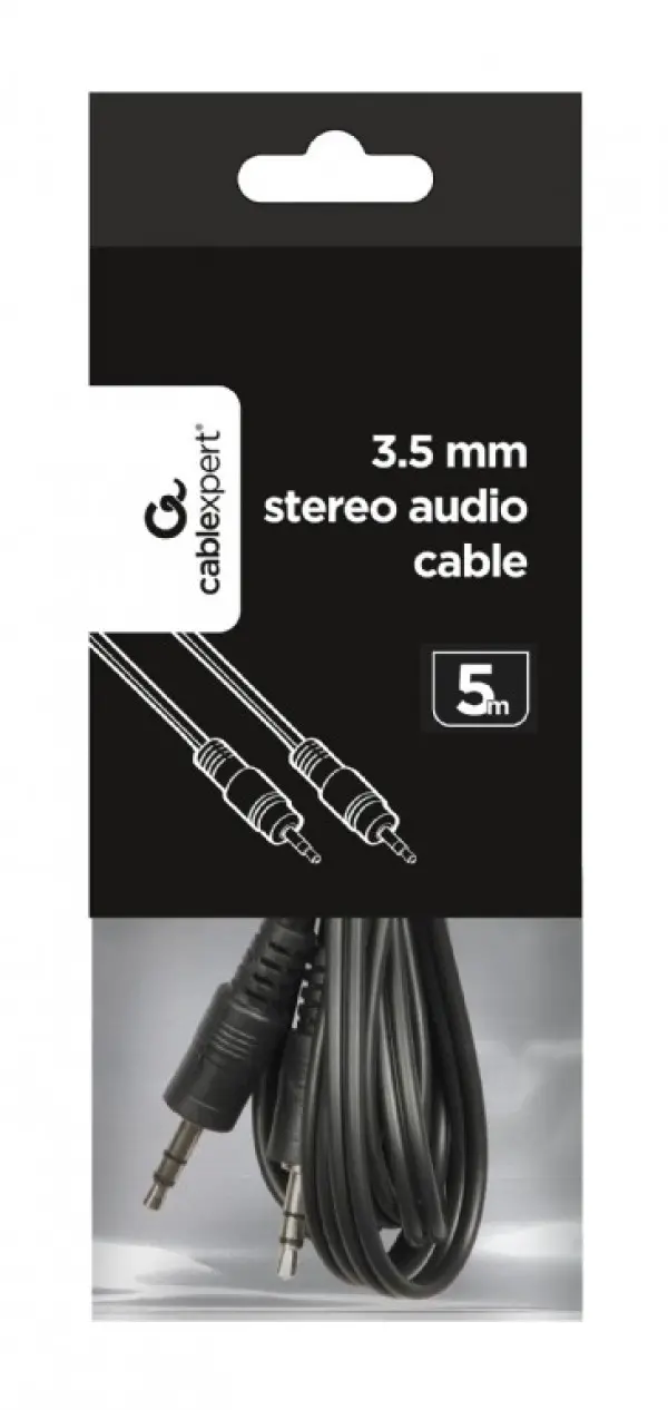 CCA-404-5M Gembird 3.5mm stereo plug to 3.5mm stereo plug audio kabl 5m