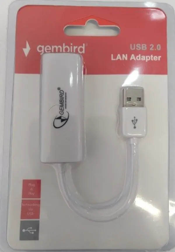 NIC-U6** Gembird USB 2.0 to Fast Ethernet LAN adapter 10/100 white ( mrezna kartica) (415)
