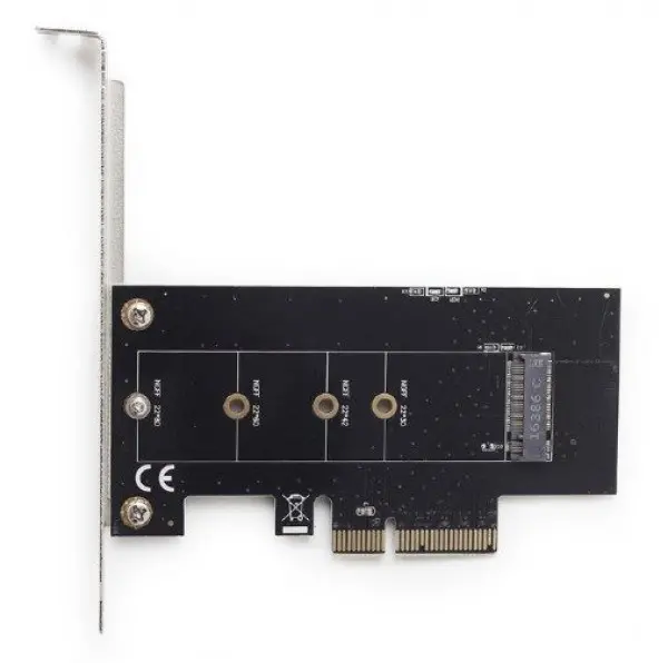 PEX-M2-01 Gembird M.2 SSD NVMe adapter PCI-Express add-on card, sa dodatnim low-profile breketom