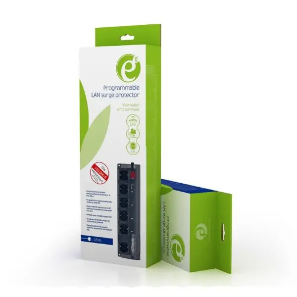 EG-PMS2-LAN Gembird Programabilni Produzni kabl sa zastitom+LAN