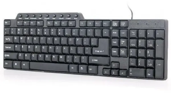 KB-UM-104 ** Gembird Multimedijalna tastatura US layout black USB(409)