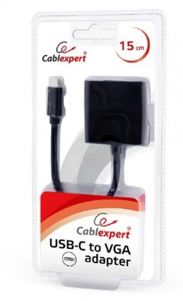 AB-CM-VGAF-01 Gembird USB-C to VGA adapter, black, blister