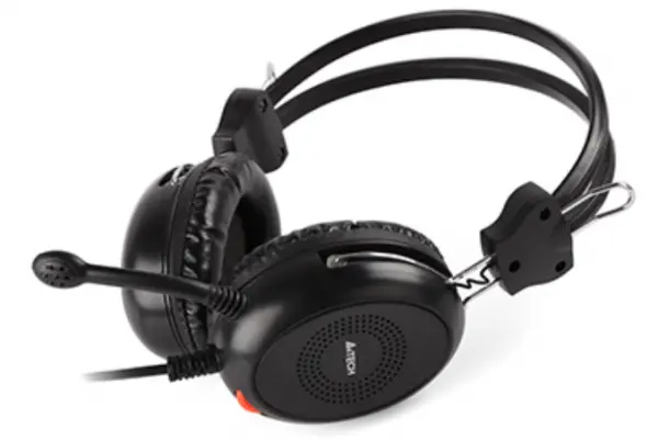 A4-HS-30 A4Tech Gejmerske slusalice sa mikrofonom,  40mm/32ohm, black 2x3.5mm