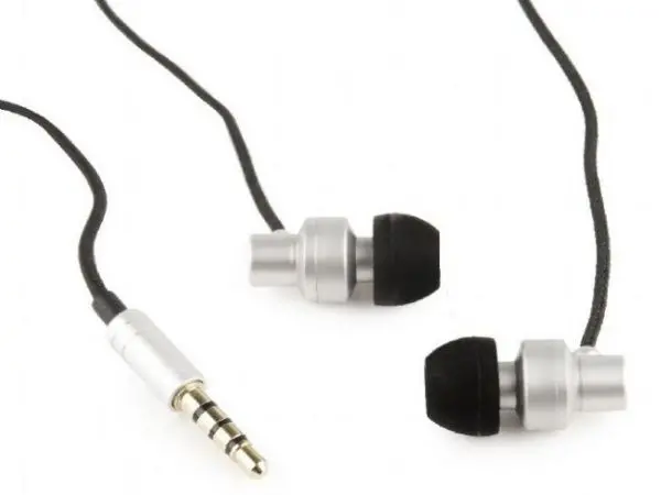MHS-EP-CDG-S  Gembird Metal MP3 slusalice sa mikrofonom + volume kontrol \''Paris\'' Silver (1x3,5mm) FO