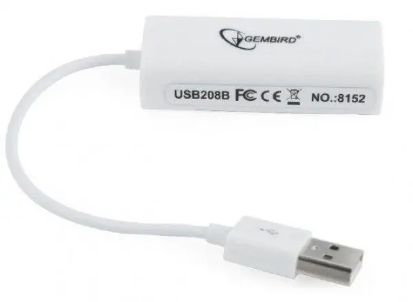 NIC-U2-02 Gembird USB 2.0 to Fast Ethernet LAN adapter 10/100 white ( mrezna kartica ln)