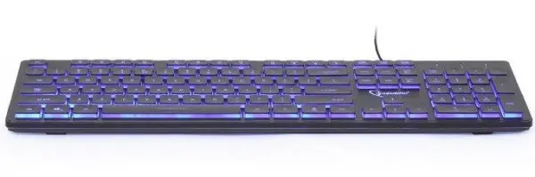 KB-UML3-01 Gembird tastatura multimedijalna sa pozadinskim osvetljenjem, US layout USB
