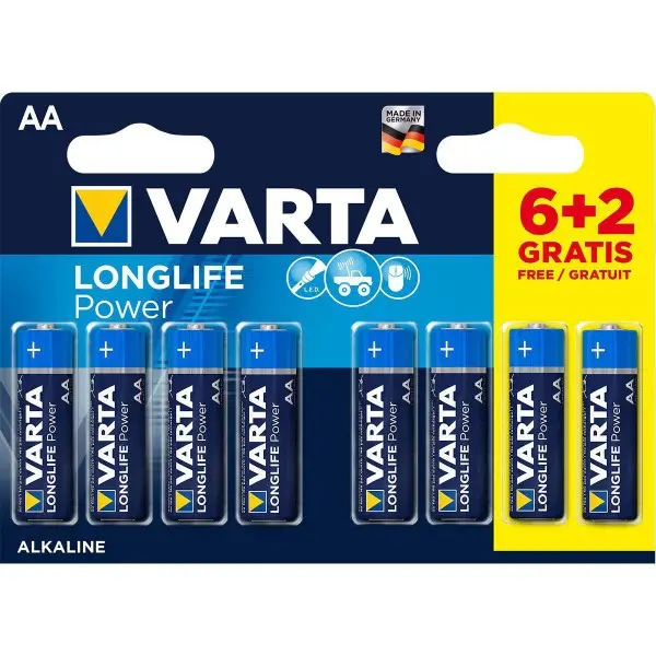 VARTA-4906SO AA 1.5V LR6  MN1500, PAK8 CK, ALKALNE baterije LONGLIFE