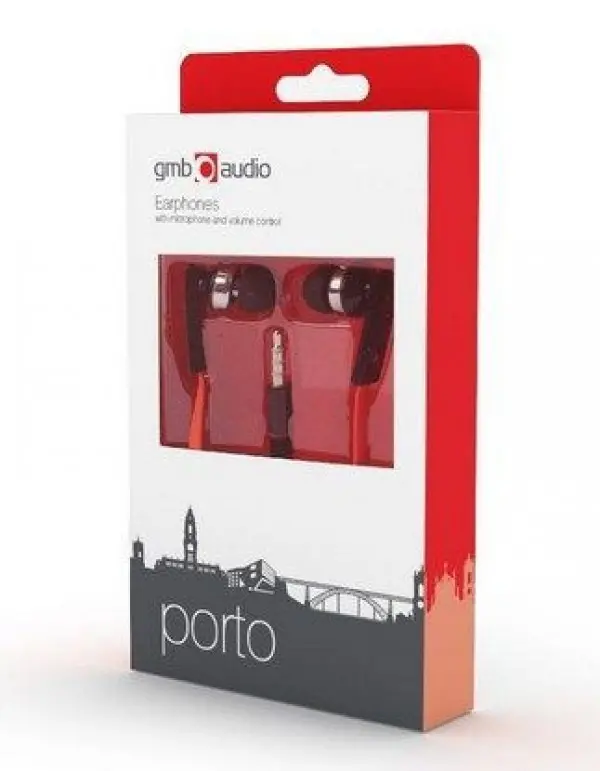 MHS-EP-OPO * Gembird Metal MP3 slusalice sa mikrofonom + volume kontrol \''Porto\'' (1x3,5mm) FO