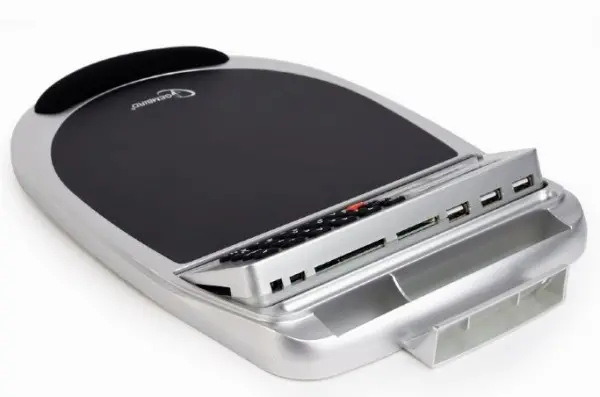 MP-UC1 Gembird USB podloga za mis +3port hub, citac kartica, kalkulator i termometar