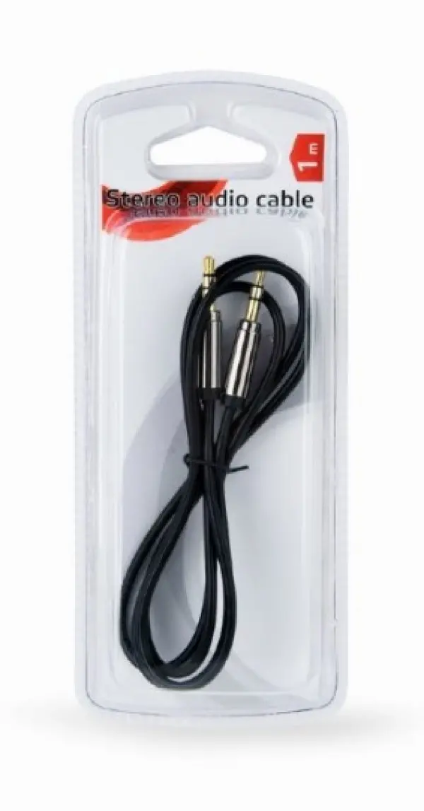 CCAPB-444-1M Gembird 3.5mm stereo plug to 3.5mm stereo plug audio kabl pozlaceni konektor 1m