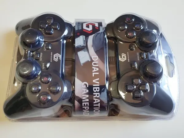 JPD-UDV2-11 ** Gembird USB 2.0 double analog vibration gamepad black (607)
