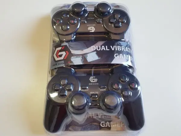 JPD-UDV2-11 ** Gembird USB 2.0 double analog vibration gamepad black (607)