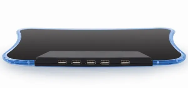 MP-LED-4P Gembird Podloga za misa LED + 4USB-a 285x230x20mm
