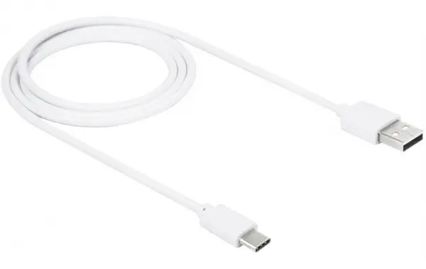 CCP-USB2-AMCM-1M** Gembird USB 2.0 AM to Type-C cable (AM/CM), QC3.0, 1m WHITE (84)