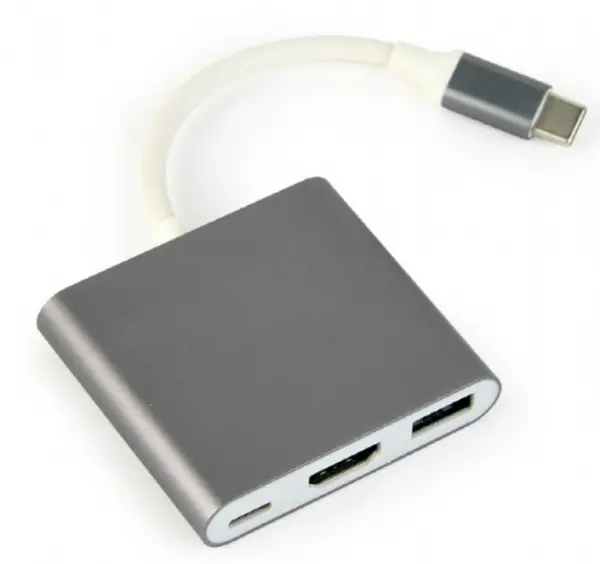 A-CM-HDMIF-02-SG USB type-C multi-adapter, HDMI, USB, Space Grey