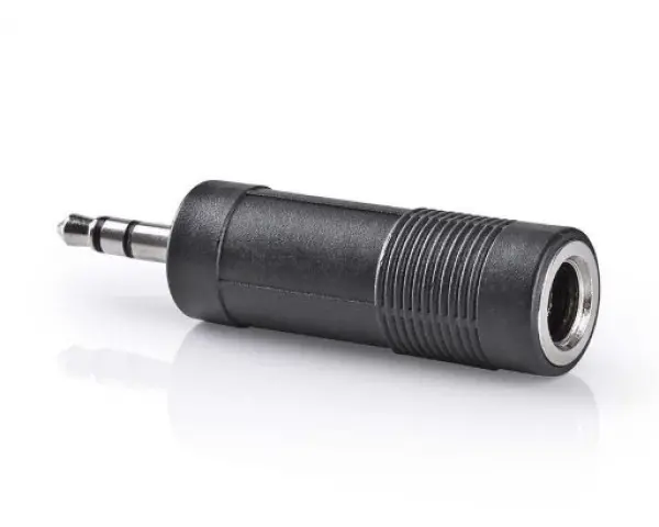 CAGP22935BK 6.35mm stereo socket to 3.5mm stereo plug
