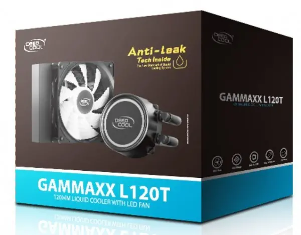 DeepCool GAMMAXX L120T BLUE vodeno hladjenje, Fan 500~1800rpm, LGA115xx/LGA1366/AMD AM4/AM3/FM2+