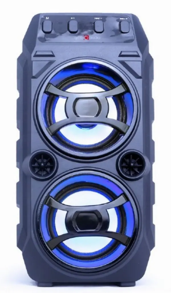 SPK-BT-13 Gembird Portable Bluetooth karaoke speaker 2x5W, FM, USB, SD, 3,5mm, MIC 6,35mm, LED,black