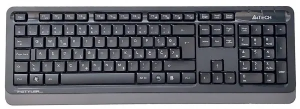A4-FK10 GREY A4Tech Fstyler sleek Multimedia comfort tastatura, FN funkcije, vodootp. YU-LAYOUT, USB