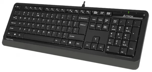 A4-FK10 GREY A4Tech Fstyler sleek Multimedia comfort tastatura, FN funkcije, vodootp. YU-LAYOUT, USB