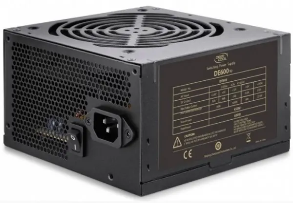 DeepCool DE600 V2 Napajanje 600W 1x 20+4pin, 2x 4pin, 3xIDE, 4x S-ATA, 1x PCI-E 6pin+2pin 120mm