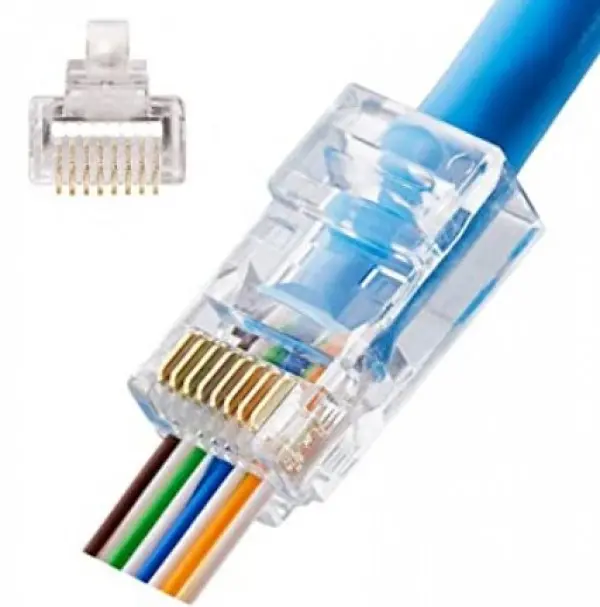 LC-PTF-01/100CAT6 LAN UTP kategorije 6 EZ KONEKTOR PNP88FZv2-R RJ45 (100 komada pakovanje)