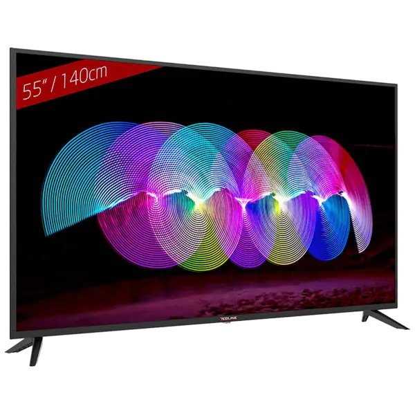 TV Redline LED PS55 55\'' Android OS, DVB-T/T2/C/S/S2, H.265, 4K 3840 x 2160, USB