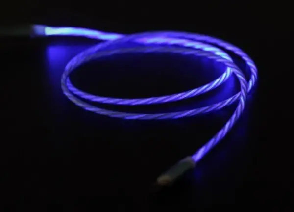 CC-USB-CMLED-1M Gembird Type-C charging and data cable, LED light effect,2 A (10W), 1m MIX