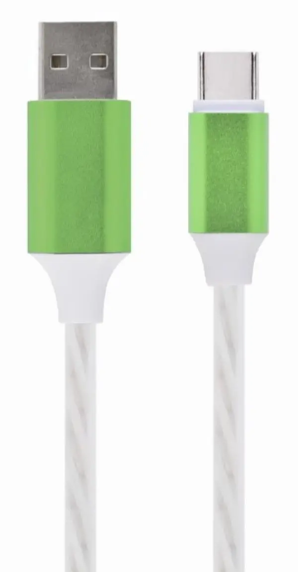 CC-USB-CMLED-1M Gembird Type-C charging and data cable, LED light effect,2 A (10W), 1m MIX