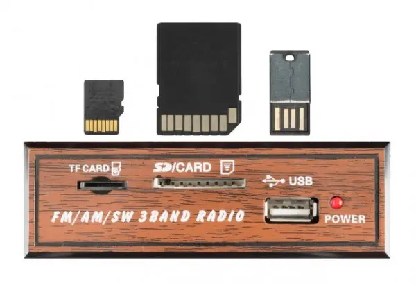 Radio prijemnik RRT3B prenosni retro 2x3W, FM, USB, microSD, Bluetooth, baterija 1300mAh
