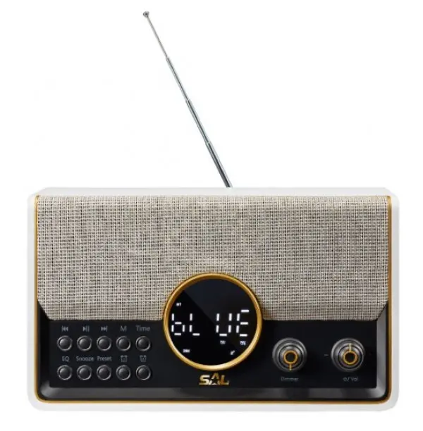 Prenosni retro radio prijemnik RRT5B 2x5W, FM, USB, microSD, Bluetooth, baterija 3000mAh