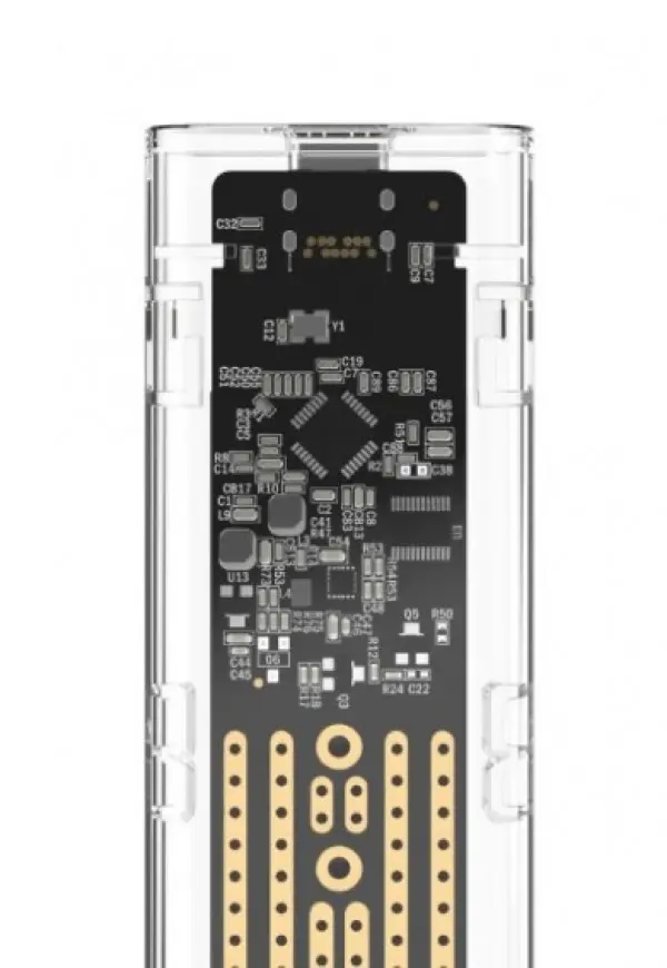 EE2280-U3C-02 Gembird Kuciste za M.2 SSD memoriju NVMe USB3.1 transparentni