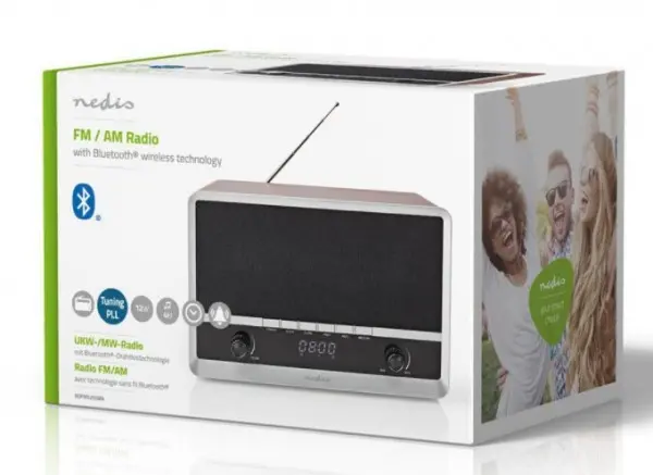 RDFM5200BN Prenosni retro radio prijemnik 12W, FM, AUX, Bluetooth, Alarm, 1200mAh, 522-1620kHz