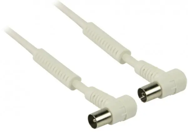 VLSP40120W250 Antenski koaksijalni kabl musko-zenski, 120dB, konektori pod uglom, 25m Beli