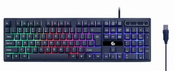 GGS-UMGL4-02 Gembird 4-in-1 Gejmerski set \''Ghost\'' tastatura, mis, slusalice i podloga